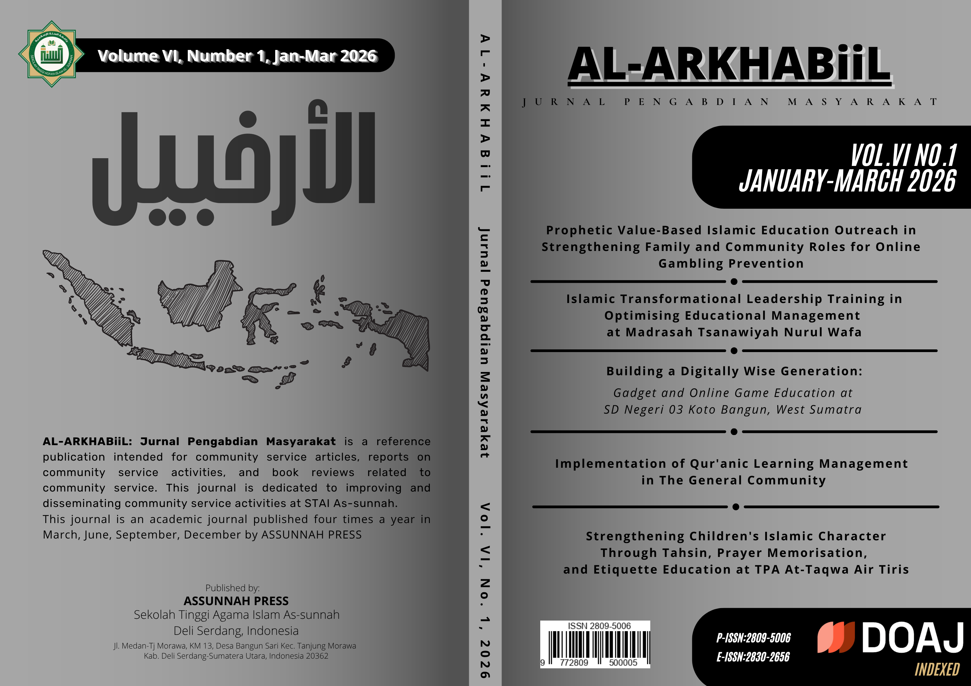 					View Vol. 6 No. 1 (2026): AL-ARKHABiiL: Jurnal Pengabdian Masyarakat
				